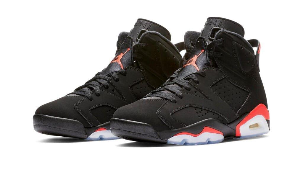 Sneakers Release Jordan Retro 6 Black Infrared Basketball Shoes