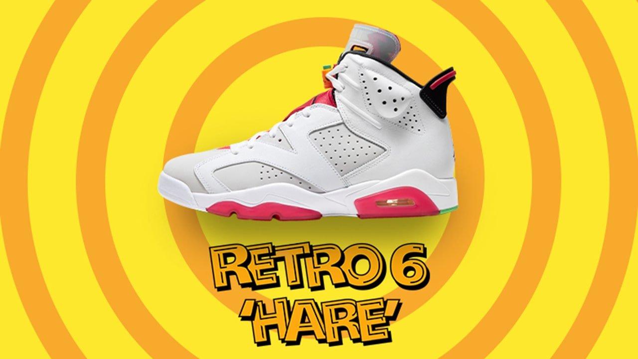 Jordan retro hot sale 6 hare