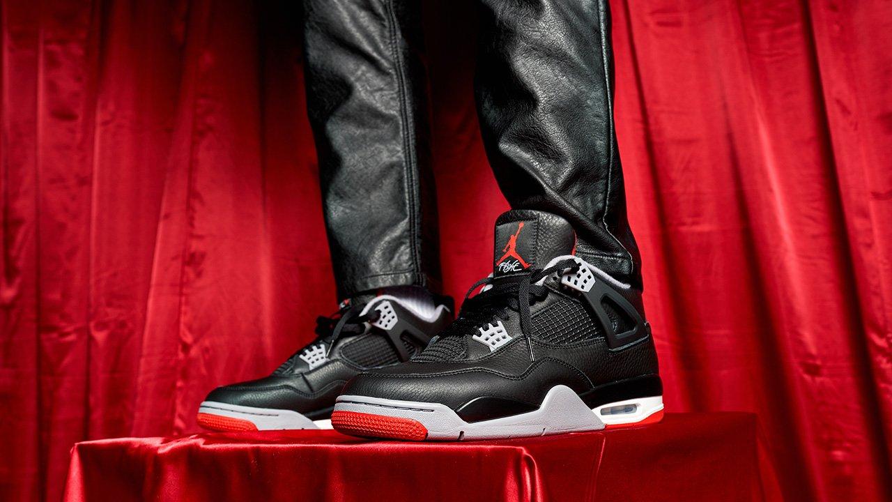 Jordan 4 best sale bred style