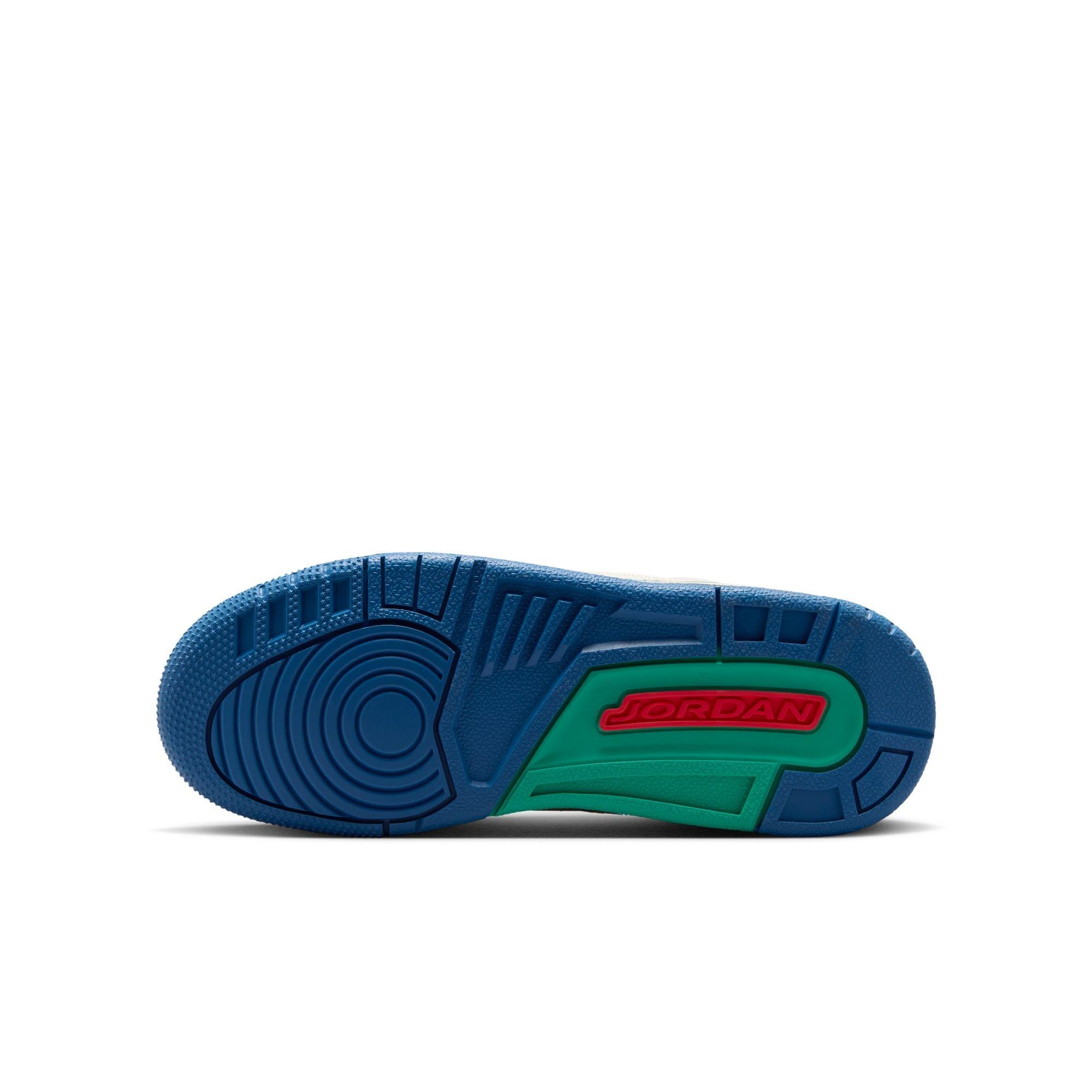 Jordan Retro 3 "Chalk and True Blue" bottom