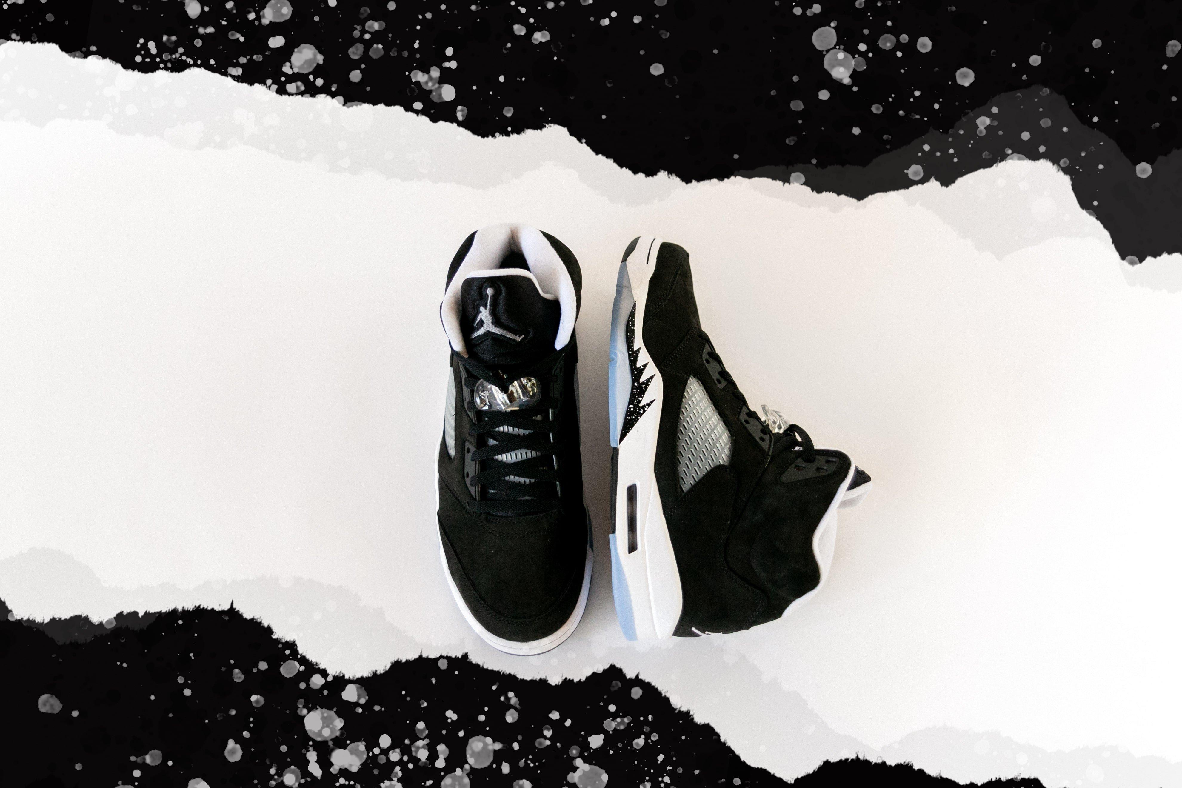 Jordan 5 Retro Black/Cool Grey/White Men's Shoe - Hibbett