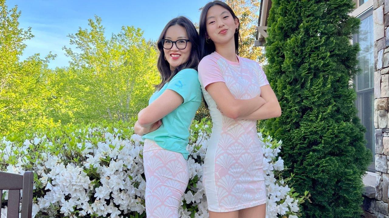 Jules and Yuni Min Wearing Puma Apparel and Footwear