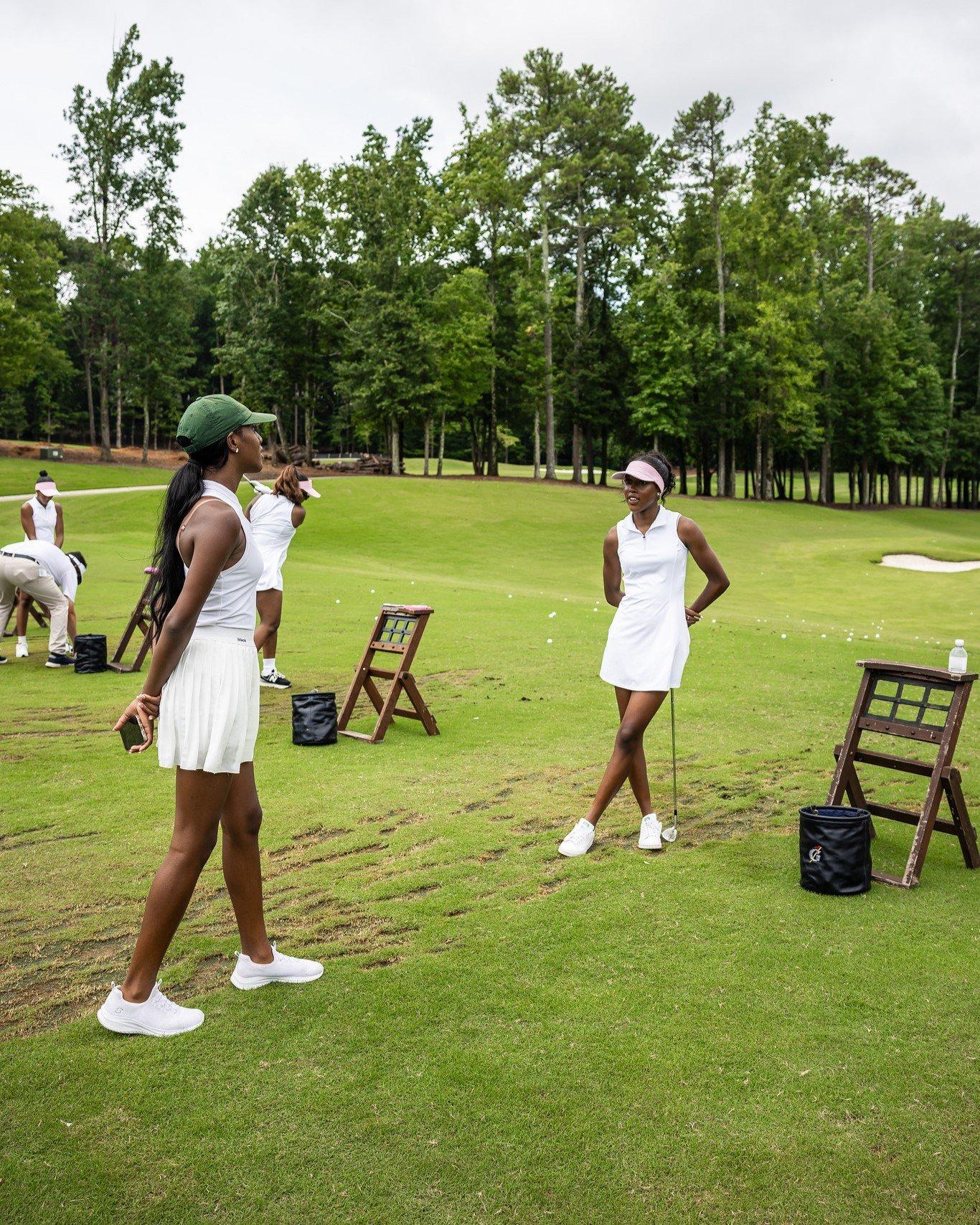 Group of women on golf course