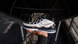 Lebron 17 low white/metallic gold/black best sale