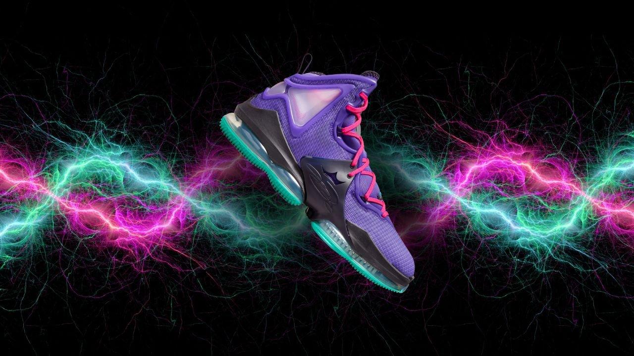 Pink and purple on sale lebrons