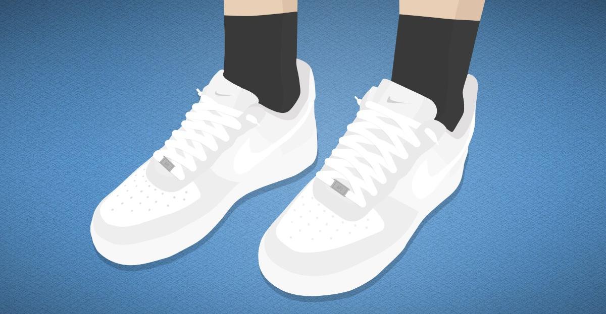 air forces with black laces