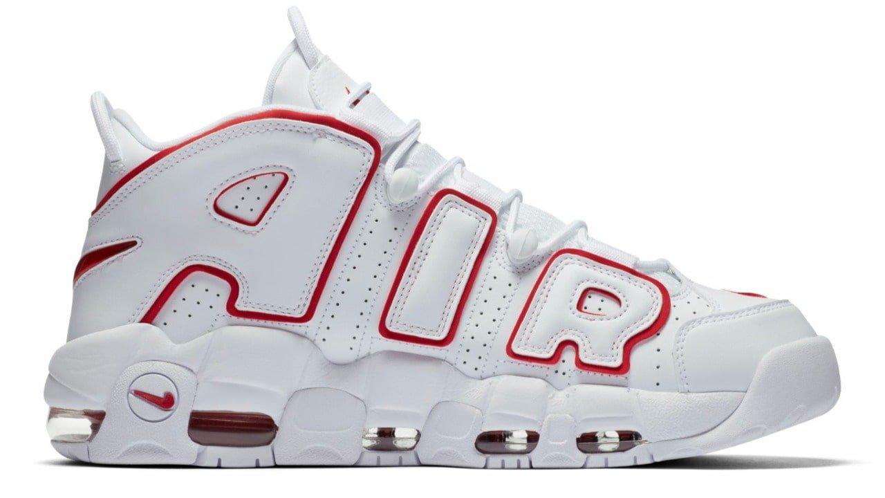 Nike Air More Uptempo White/Midnight Navy Grade School Boys' Shoe -  Hibbett