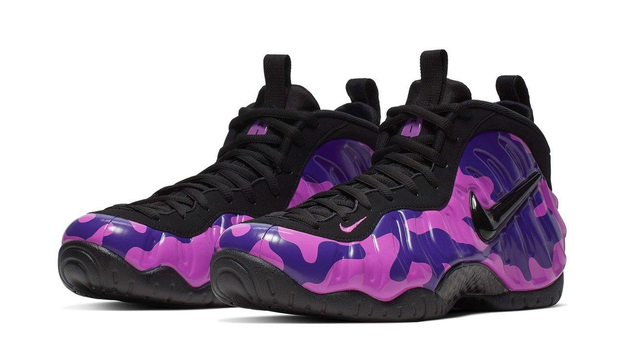 Nike Men Air Foamposite Pro (Black / Court Purple-Hyper Violet)