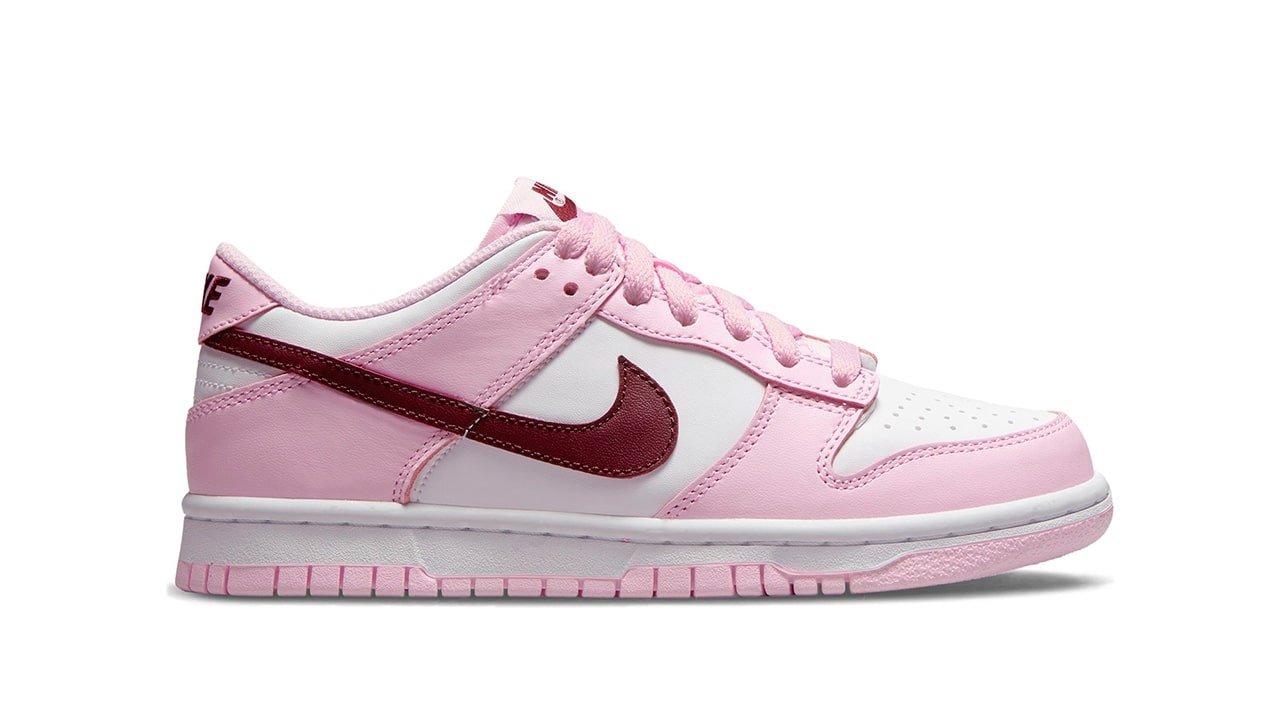 Sneakers Release – Nike Dunk Low “Pink Foam/Dark Beetroot” Grade School ...