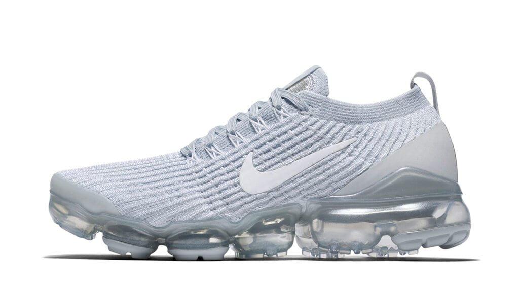 Sneakers Release Nike VaporMax Flyknit 3 White Platinum Women s Shoe