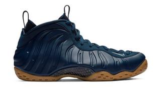 Sneakers Release Nike Foamposite Navy Gum 8221