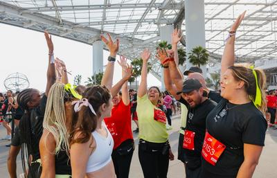 Team Hibbett Getting Excited for the Race