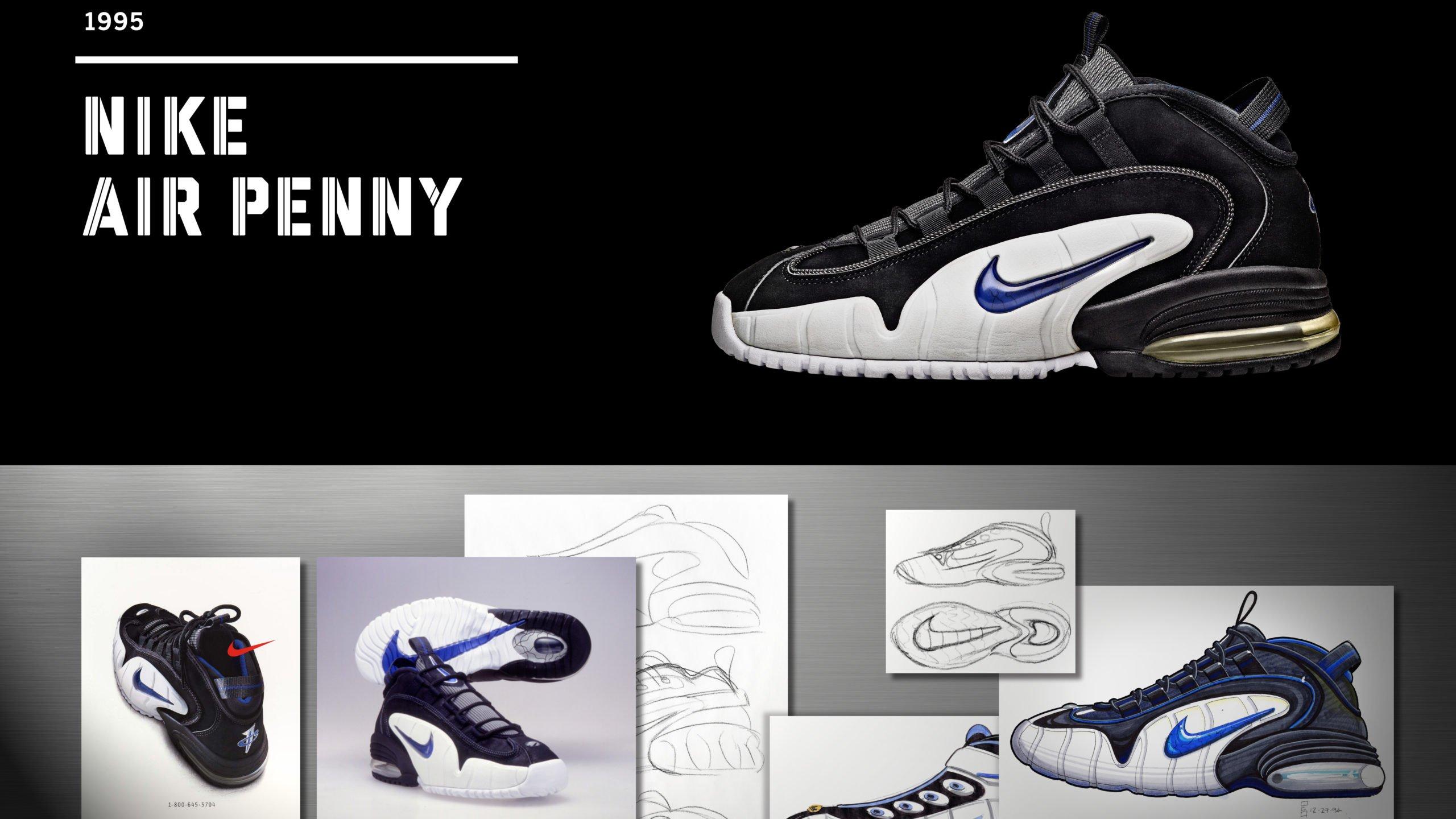 Penny hardaway shoes black and outlet white