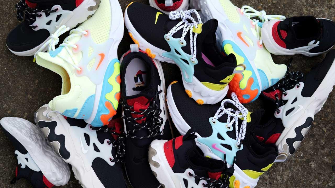 Sneaker Release Nike Presto React Desert Black Black Phantom Hyper Crimson Volt Shoes