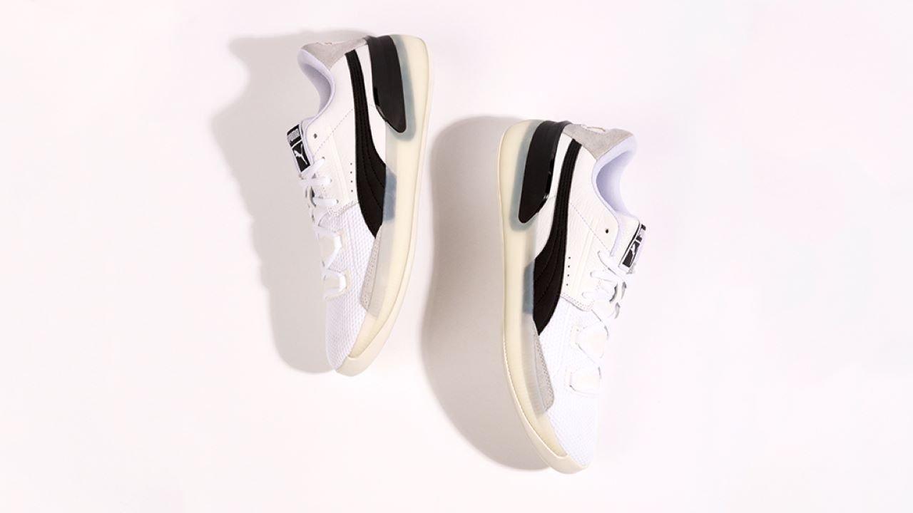 Sneakers Release Men s Puma Clyde Court Hardwood Basketball Shoes White Black