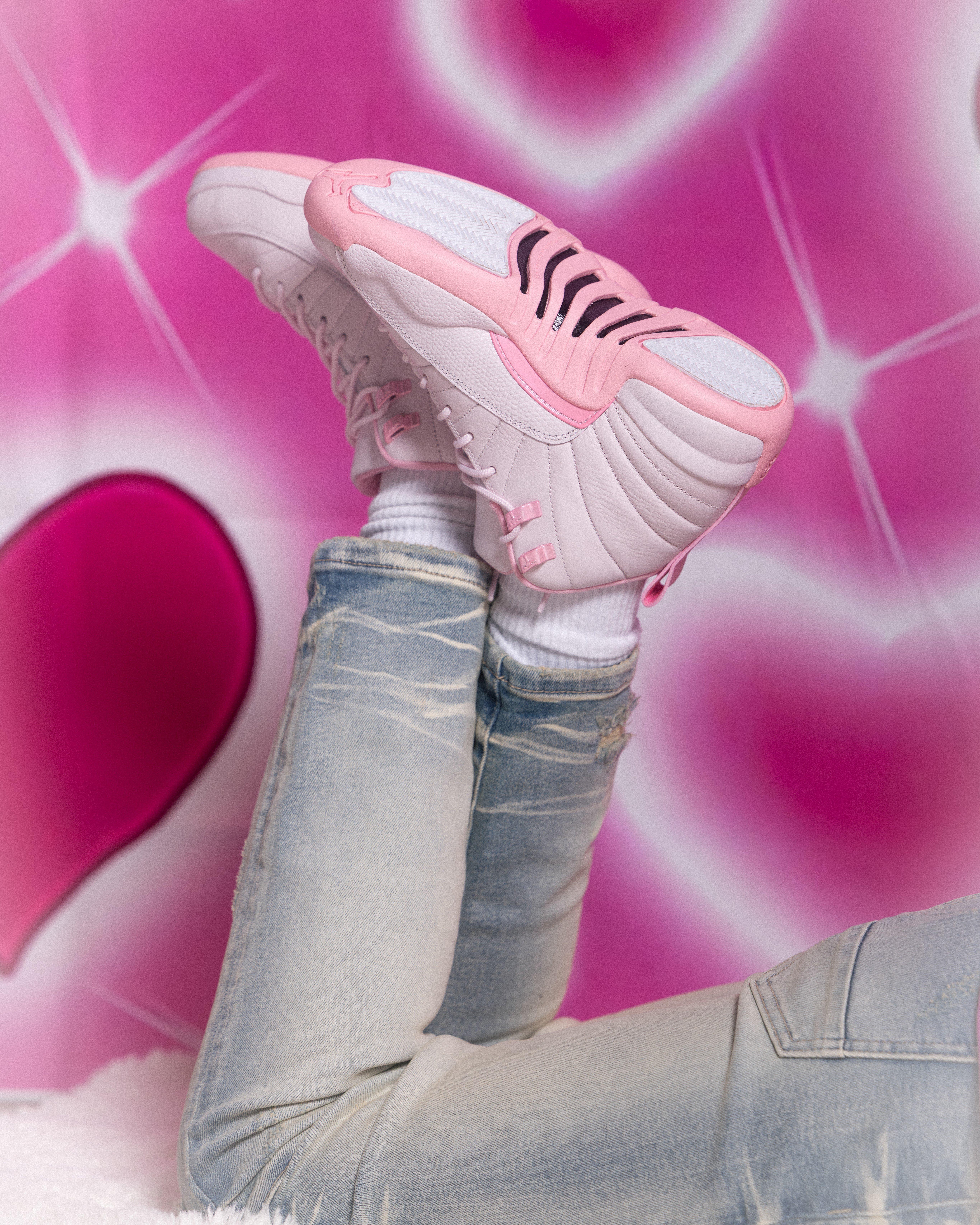 Jordan 12 Retro "Pink Snow" heel detail