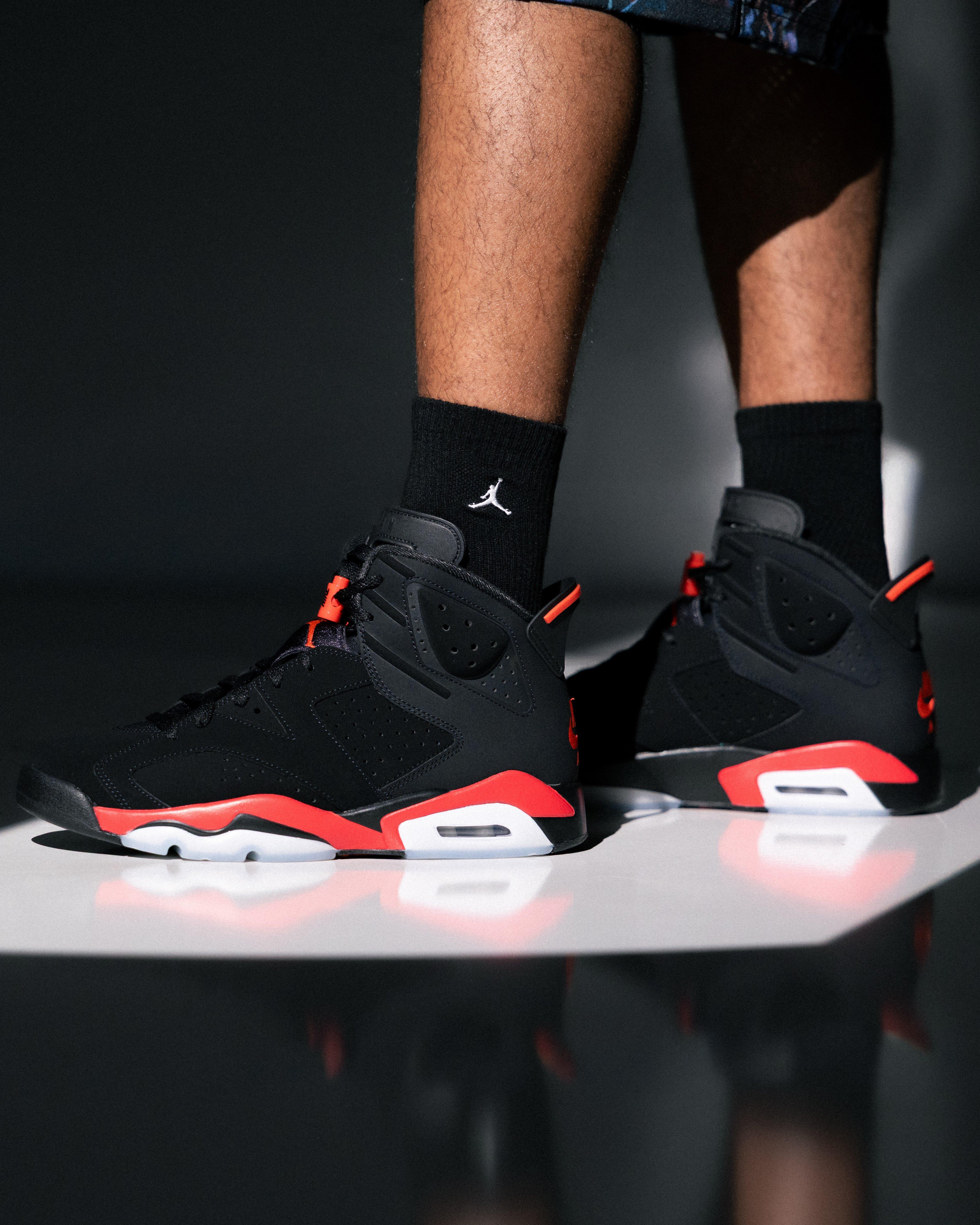 Jordan 6 Retro "Infrared Salesman" side view of shoe