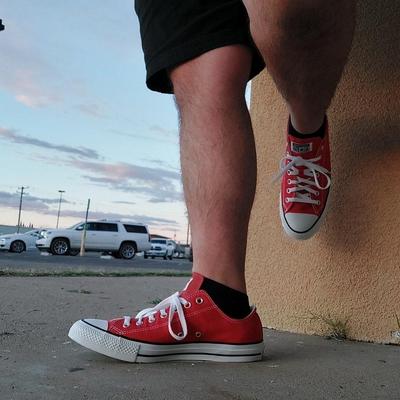 red converse