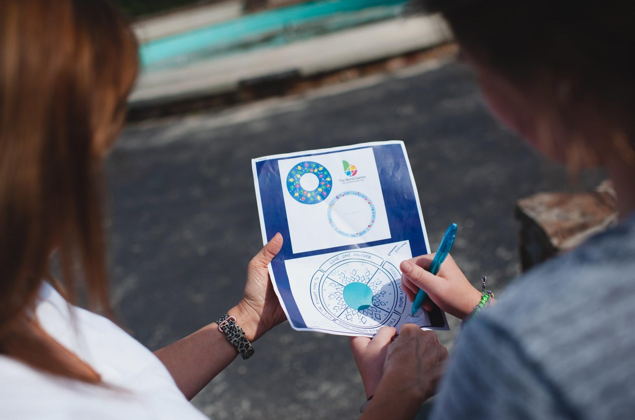 Concept of It's The Right Time mural at Oak Mountain State Park. Image courtesy of Briarwood Christian School.