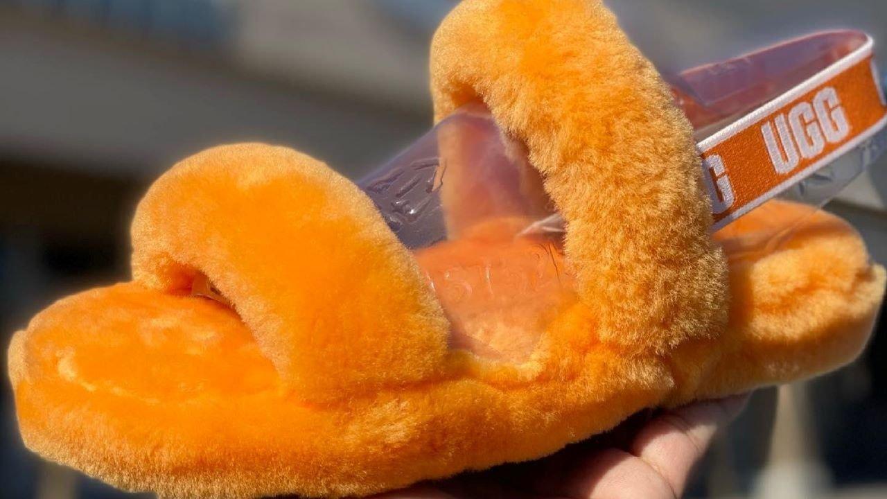 UGG sandals FLUFF YEAH SLIDE Orange for girls