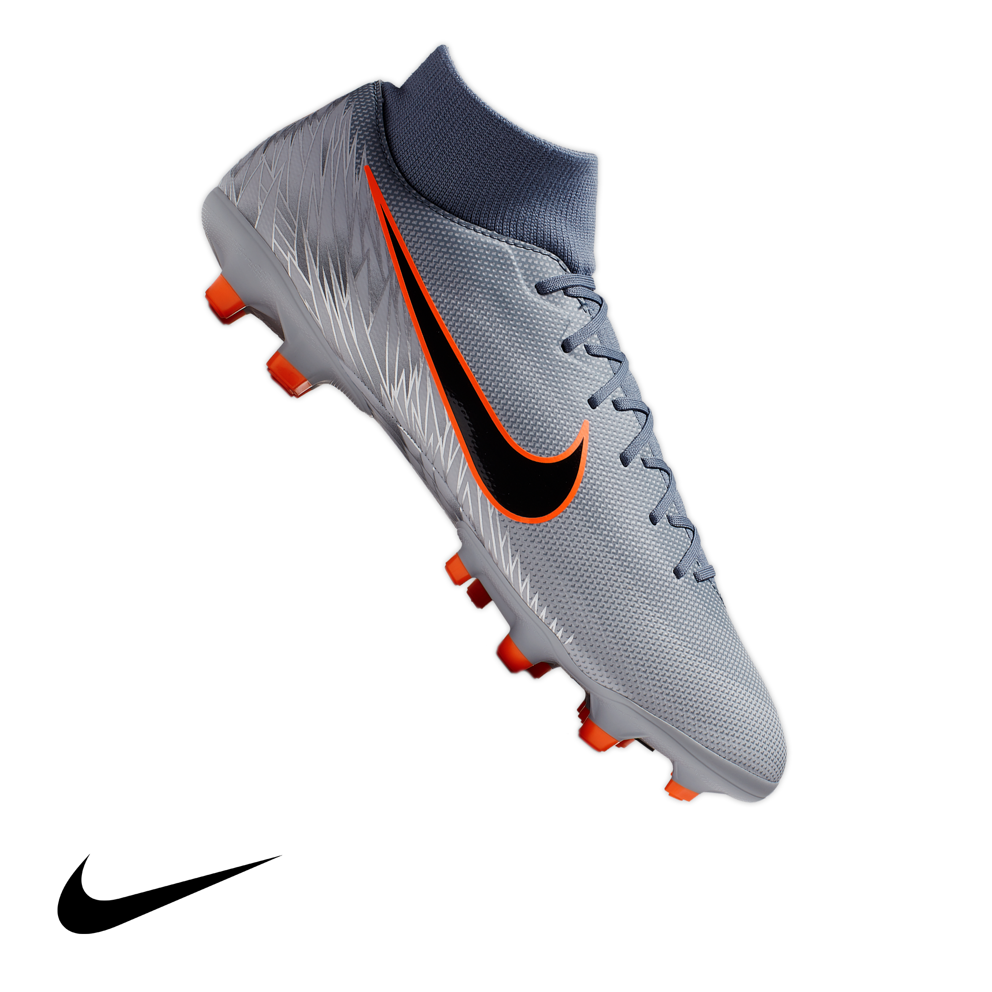 Nike mercurial gray store and orange