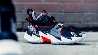 Sneakers Release &#8211; Air Jordan Why Not Zer0.3 &#8220;Black Cement&#8221; Black/Bright Crimson Kids’ Shoe