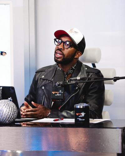 Clifford Taylor in sunglasses and Jordan apparel