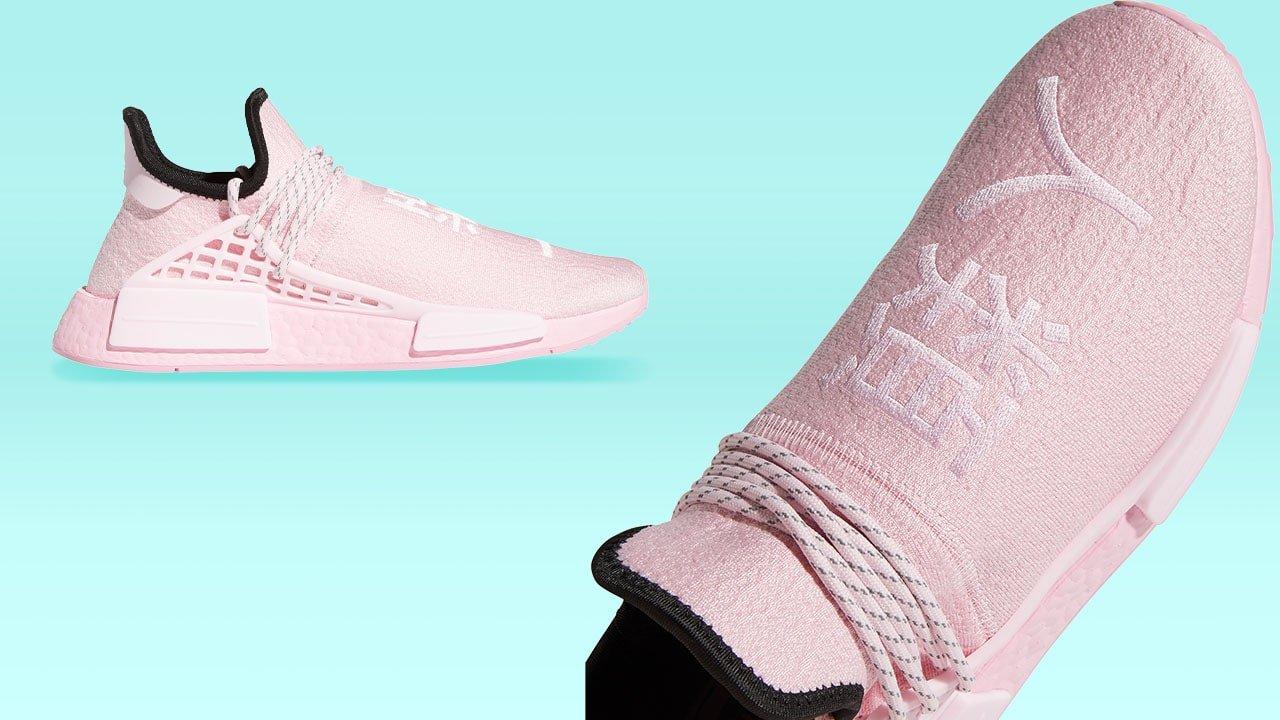 Adidas Pharrell Hu NMD Pink Shoes