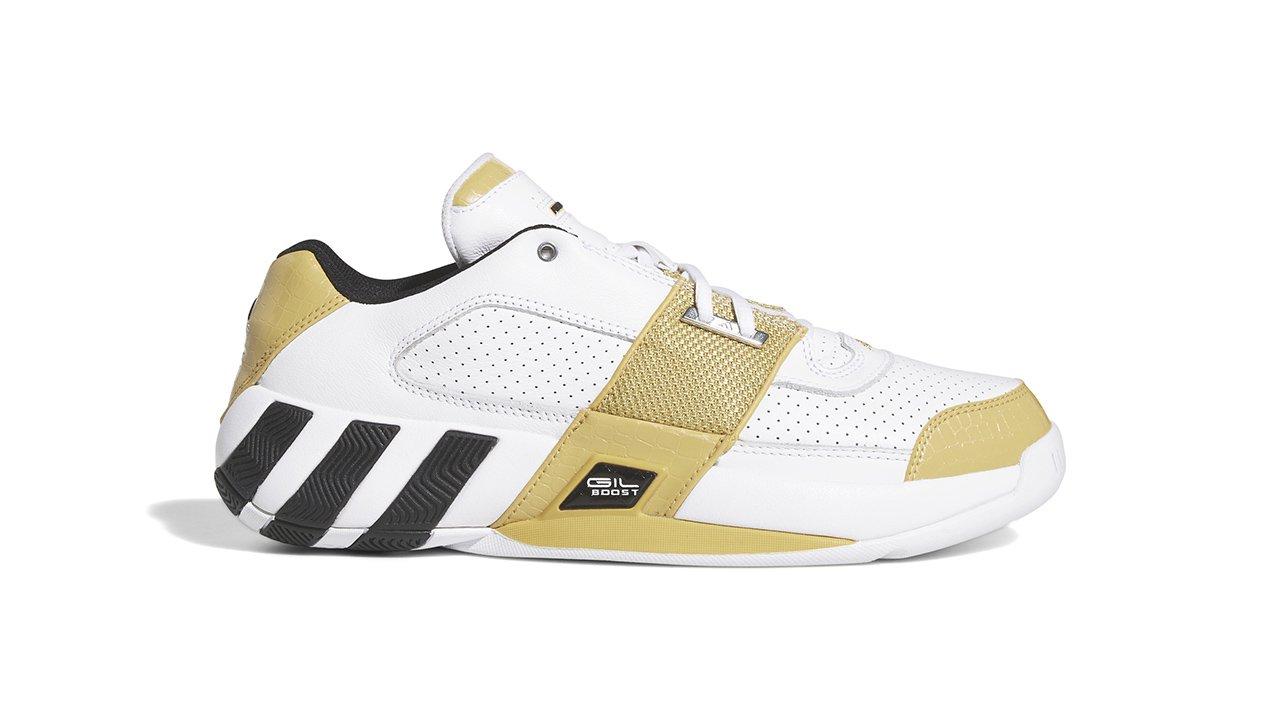 Sneakers Release &#8211; adidas Agent Gil Restomod &#8220;White/Pyrite/Black&#8221; Men&#8217;s Basketball Shoe Launching 9/11