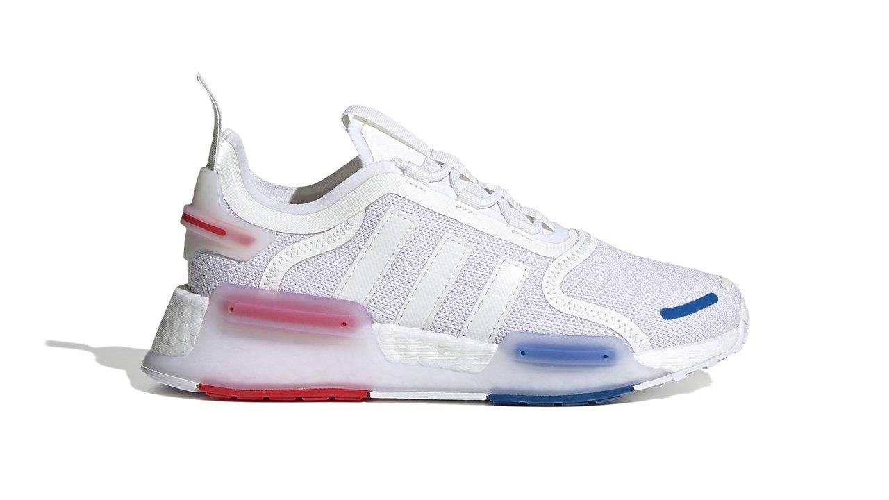 Sneakers “White/Red/Blue” School Release adidas – 4/15 Kids’ Shoe Launching Grade NMD_V3