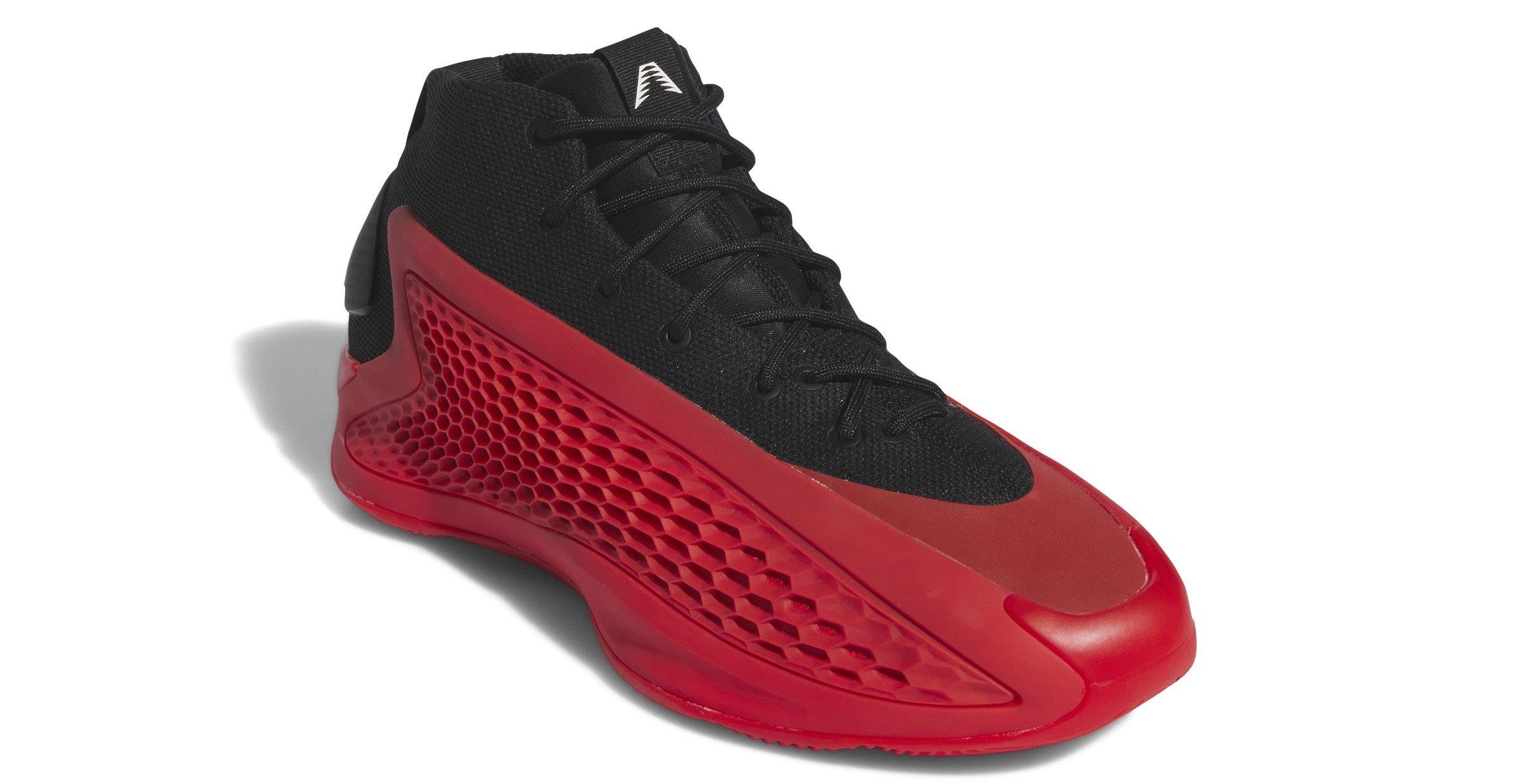 AE1　バスケットボールシューズ レッド/ブラック adidas バスケットシューズ レッド/ブラック ハイカット 22cm
