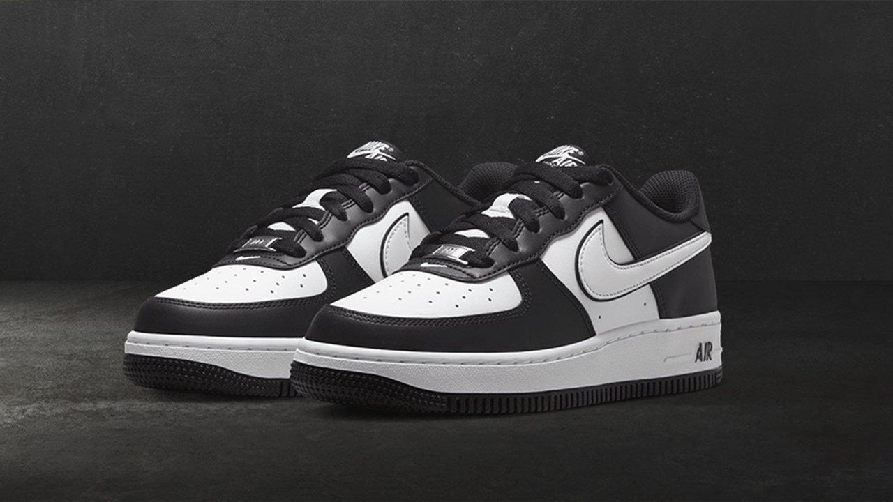 nike af1 black and white