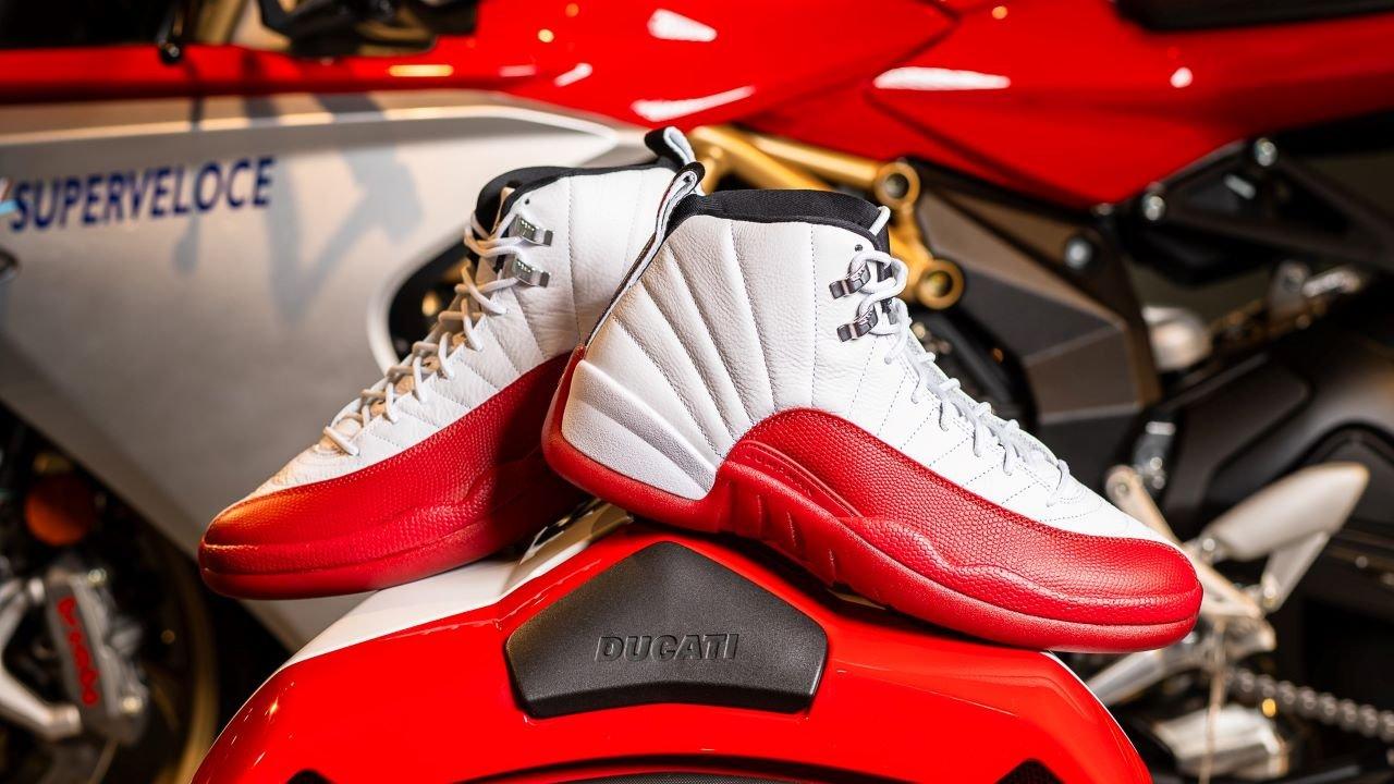 Red 12s hot sale jordans