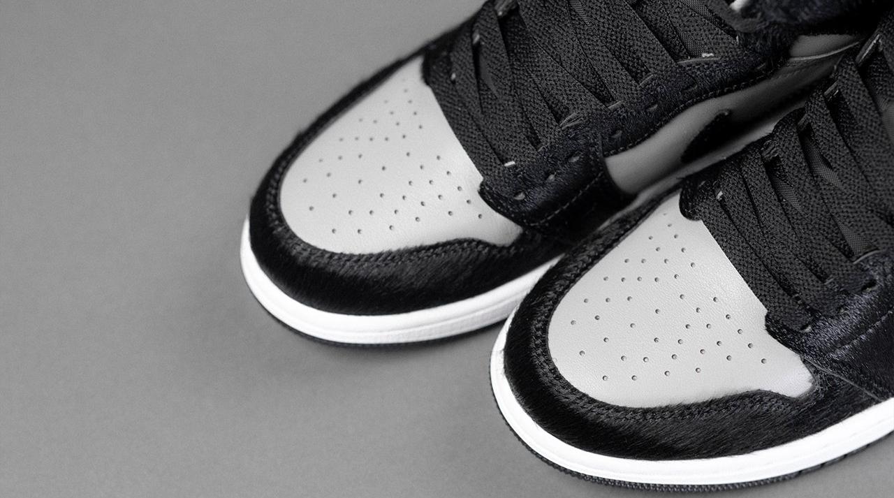 Jordan 1 Retro High "Twist" Medium Grey/Black/White Women's & Kids' Shoe Dropping 12/22 top view