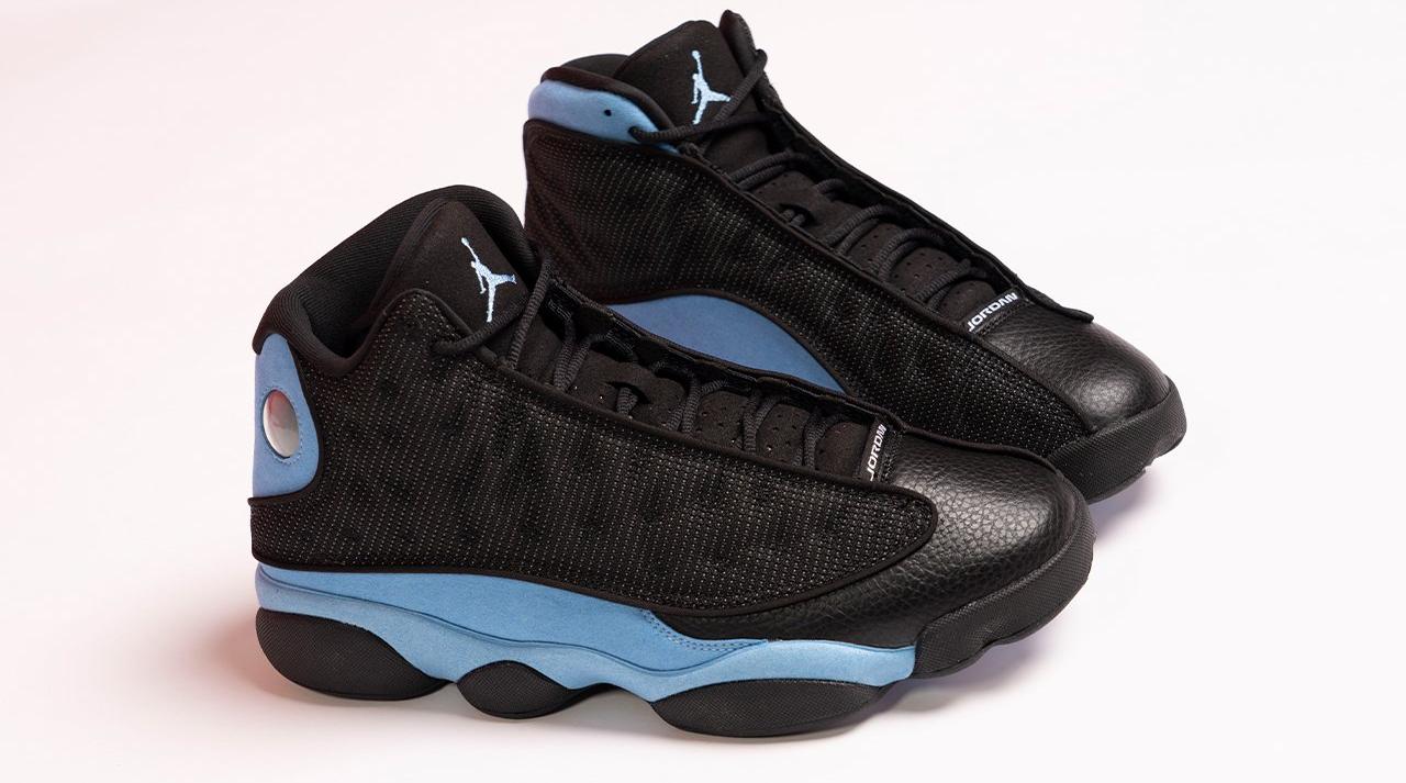 Jordan 13 Retro Black/University Blue/White Men's Shoe - Hibbett