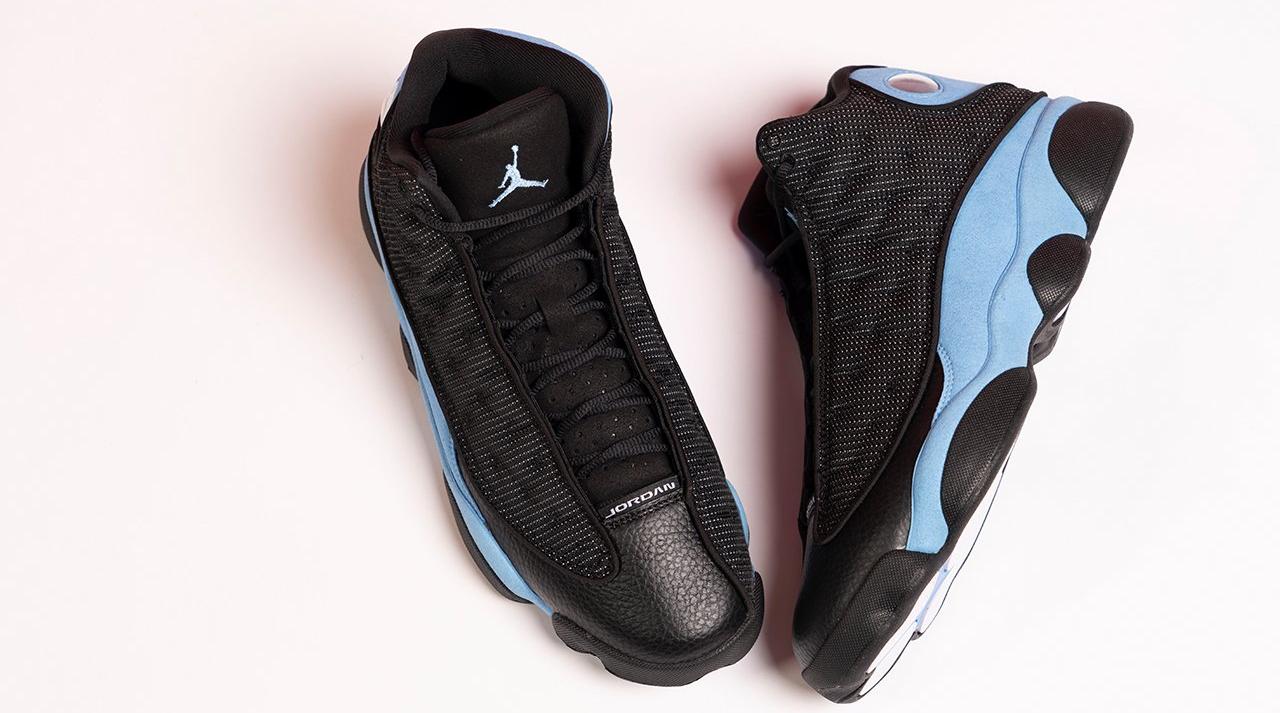 Jordan 13 Retro Black/University Blue/White Men's Shoe - Hibbett