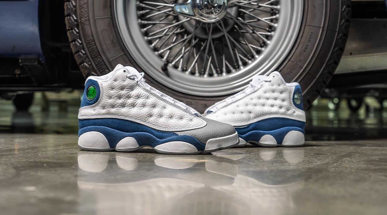 Blue and clearance white 13s