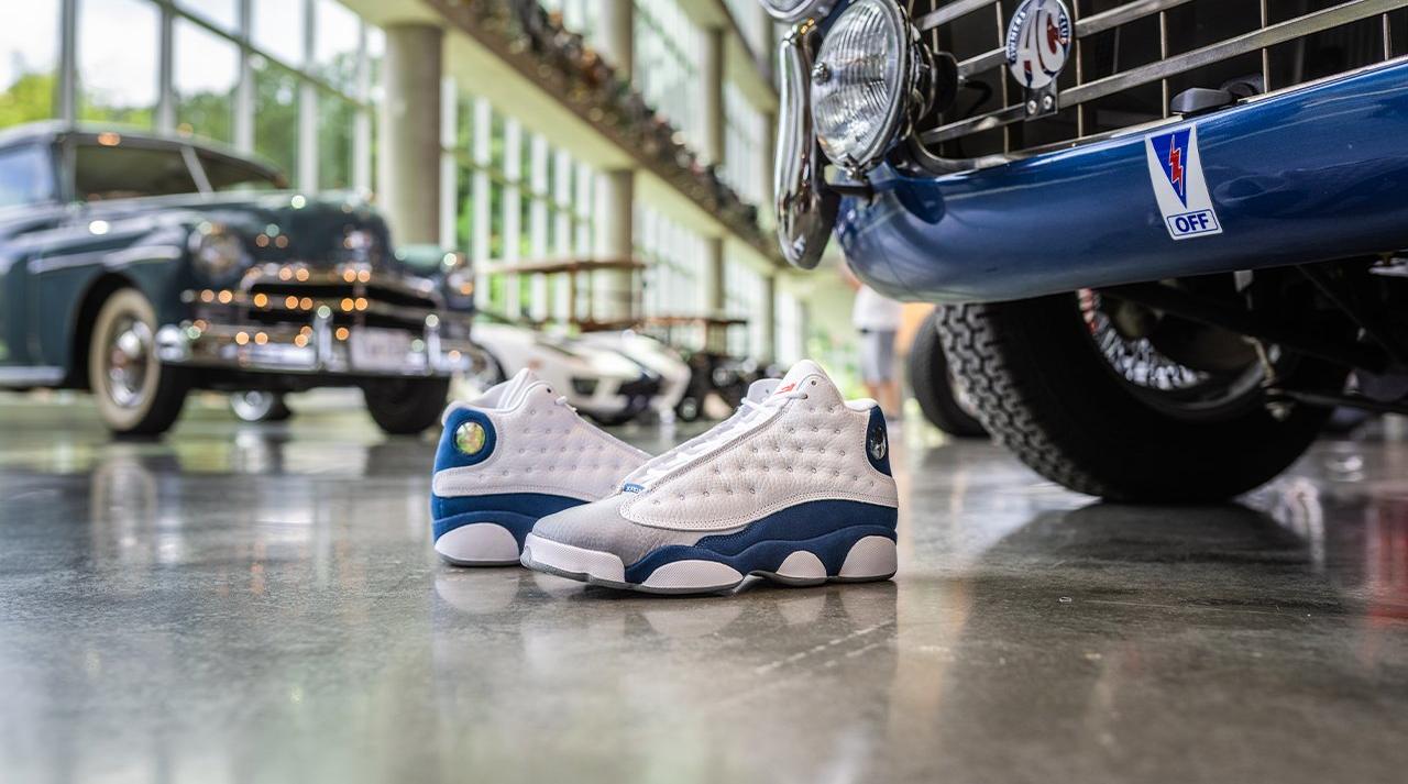 Jordan 13 french hot sale blue