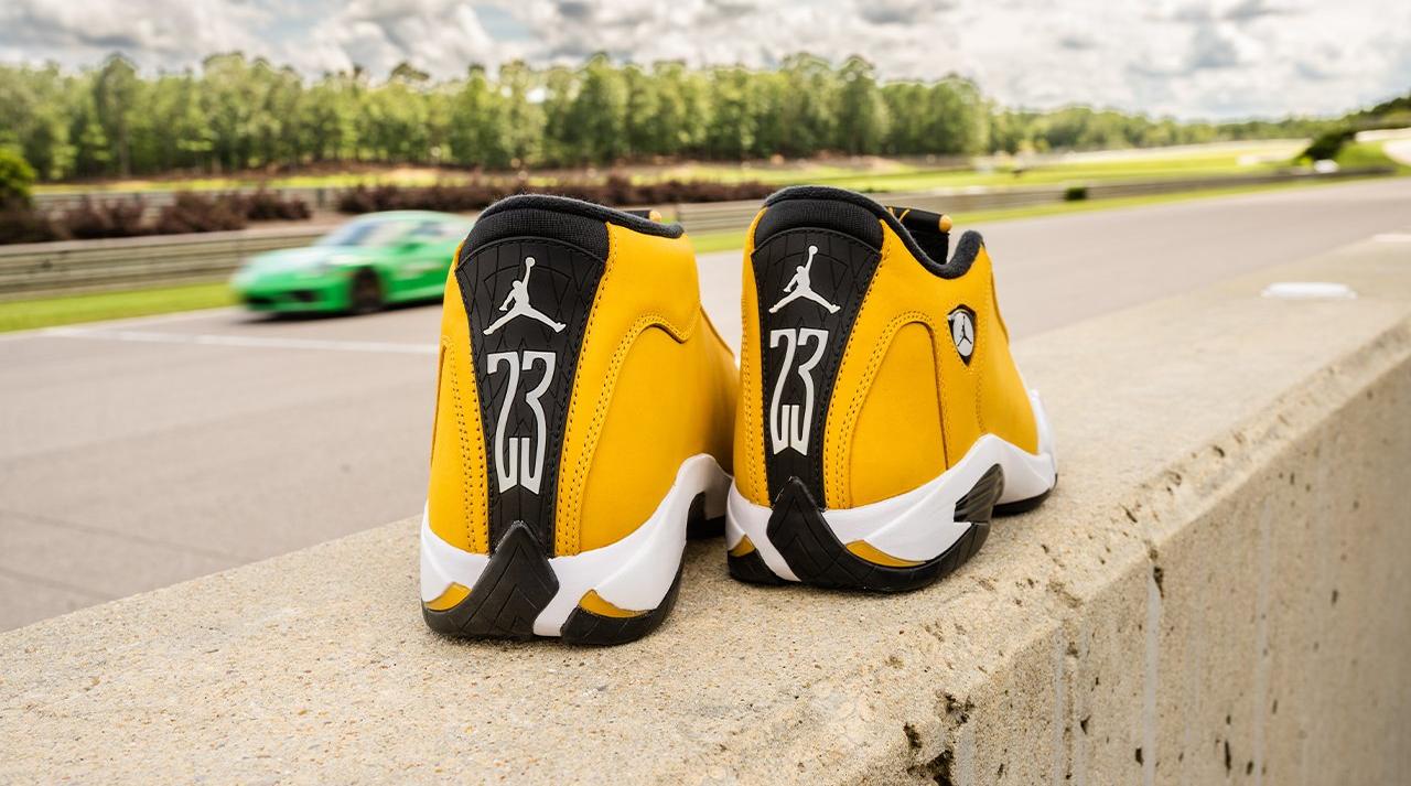 14s yellow hot sale and black