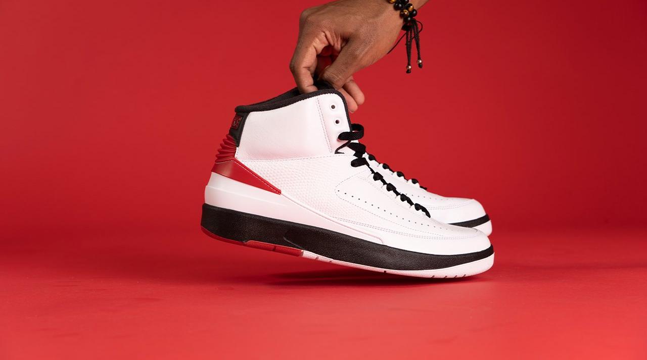 Air Jordan 2 Retro 'Eminem' - Air Jordan - 308308 002 -  black/stealth-varsity red