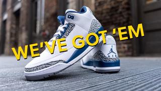 Lifestyle shot of the AJ 3 Retro "Wizards" colorway