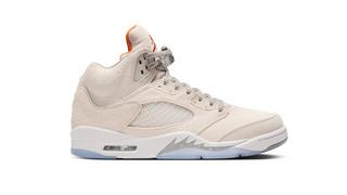 Air Jordan 5 Retro SE Craft Grade School Lifestyle Shoes (Beige/Grey) Free  Shipping