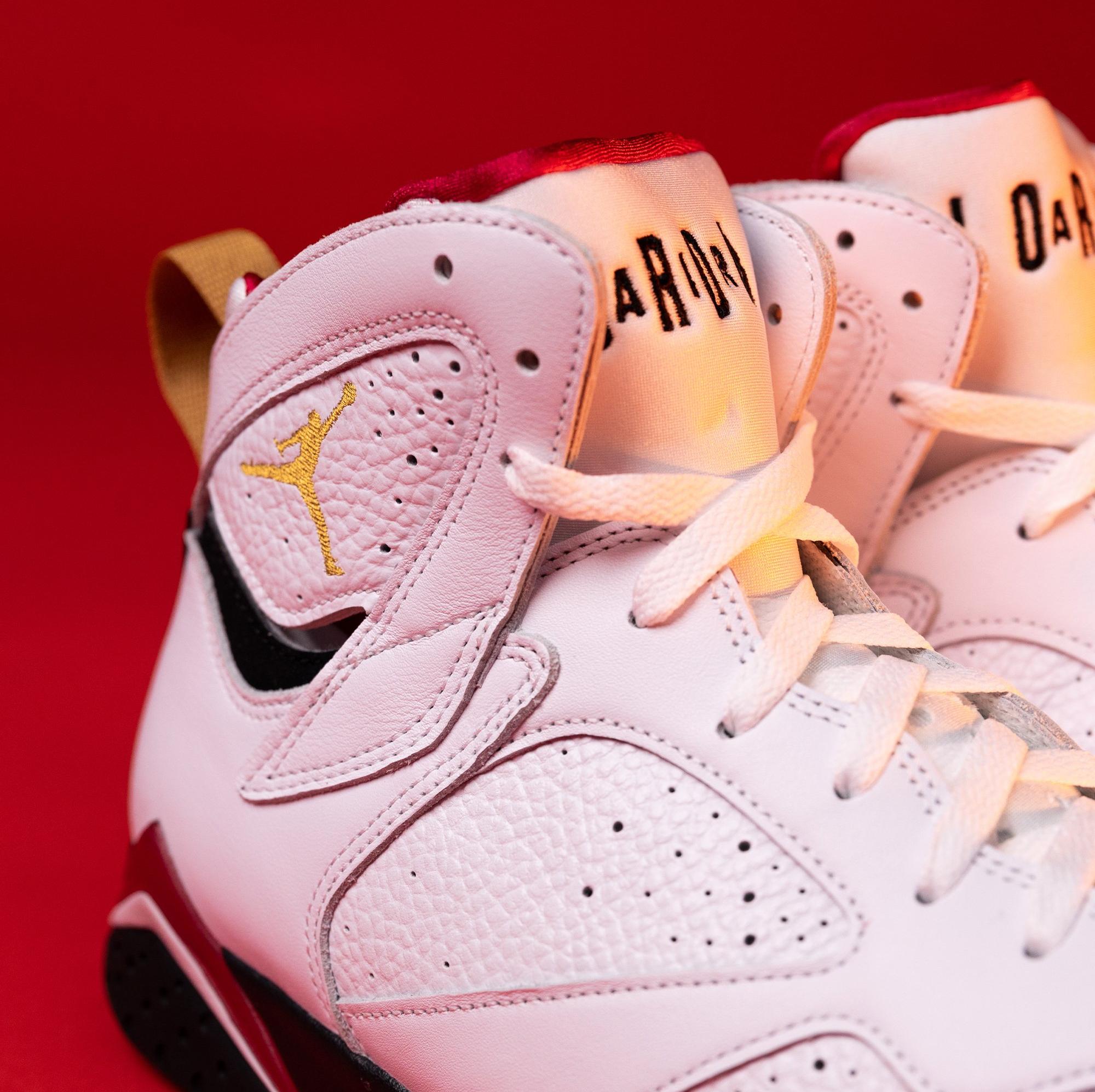 Jordan 7 pink outlet and white