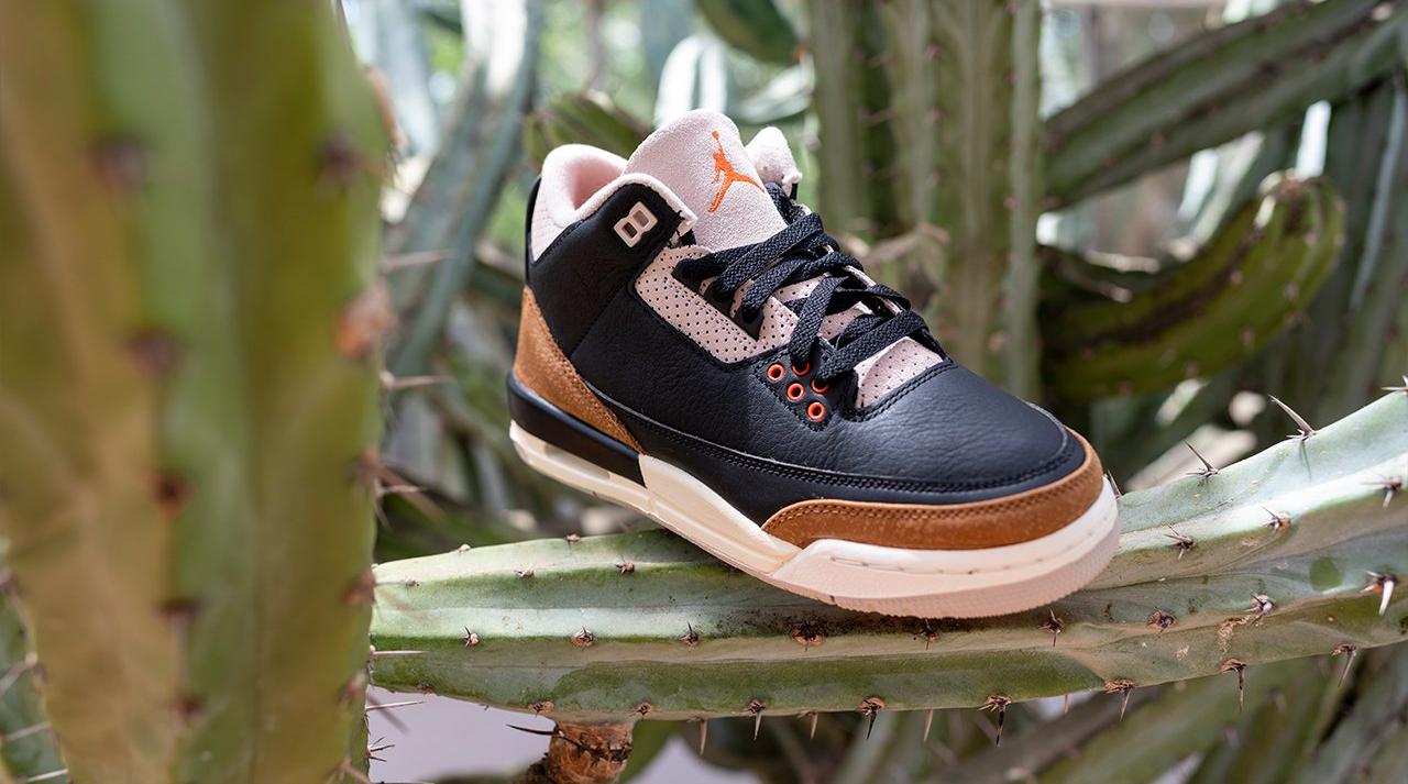 Sneakers Release – Jordan 3 Retro “Desert Cement”  Black/Rush Orange/Fossil Stone Men’s & Grade School Kids’  Shoe Launching 7/30