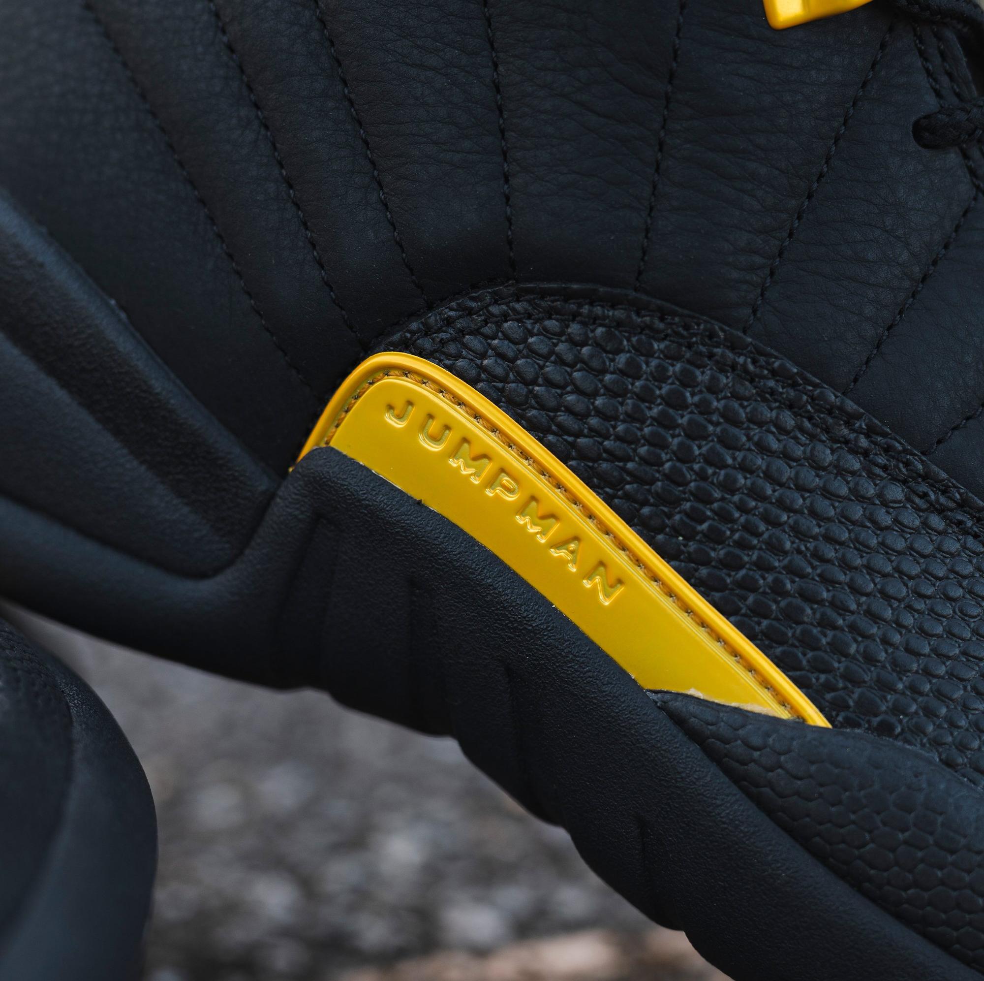 Jordan 12 Retro Black/Taxi Preschool Kids' Shoe - Hibbett