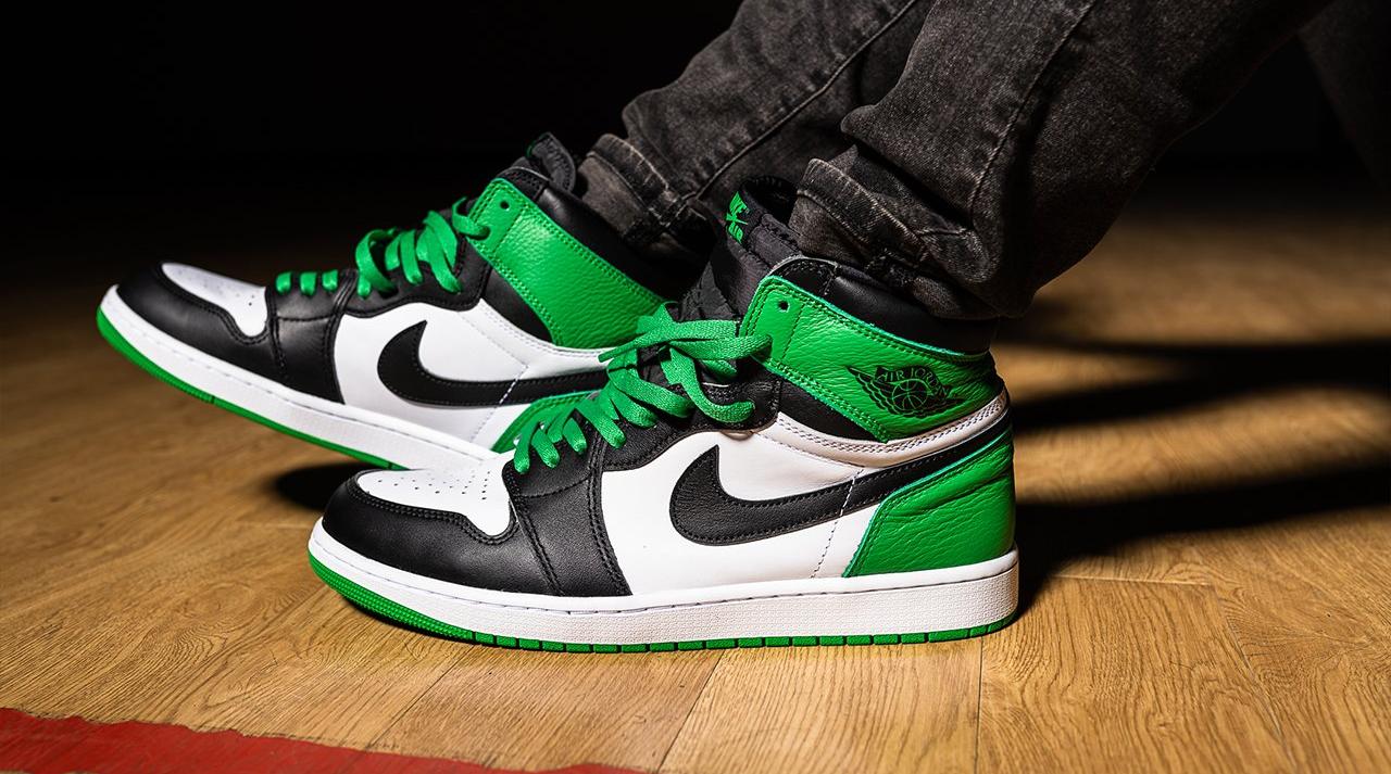 Jordan 1 Retro High OG "Lucky Green" Men's & Kids' Shoe Launching 4/15