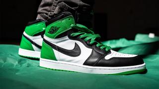 Men's air jordan retro 1 low basketball shoes green sale