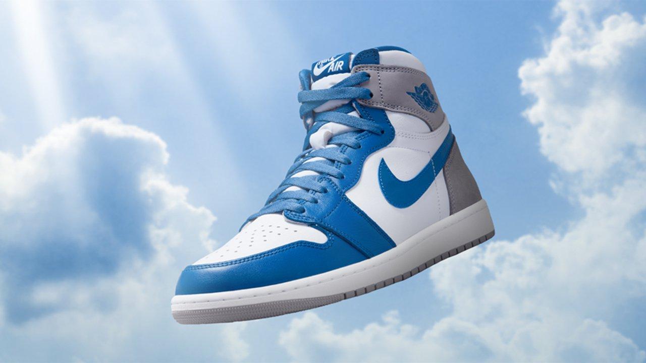 Sneakers Release Jordan 1 Retro High OG True Blue White Cement Grey Men s Kids Shoe Launching 1 14