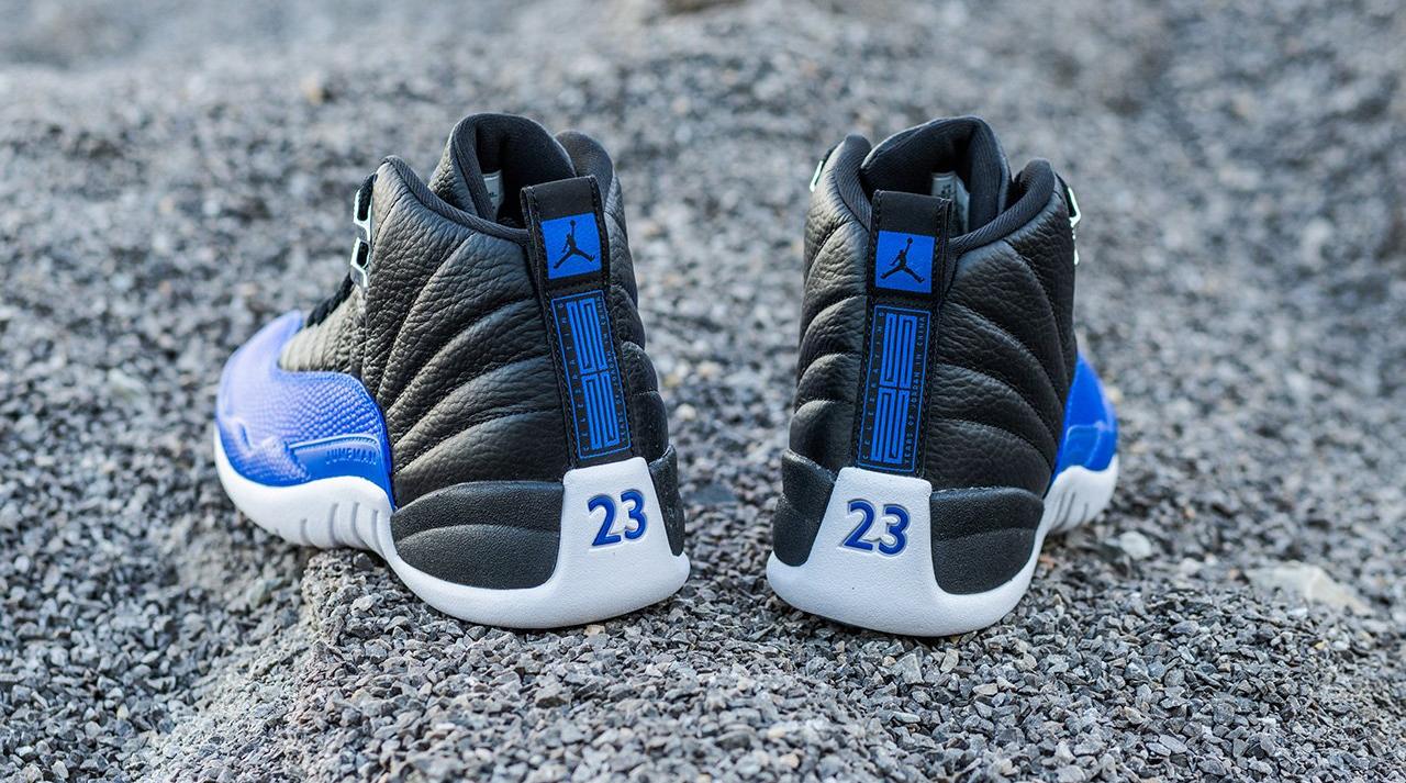 Black and royal jordan cheap 12