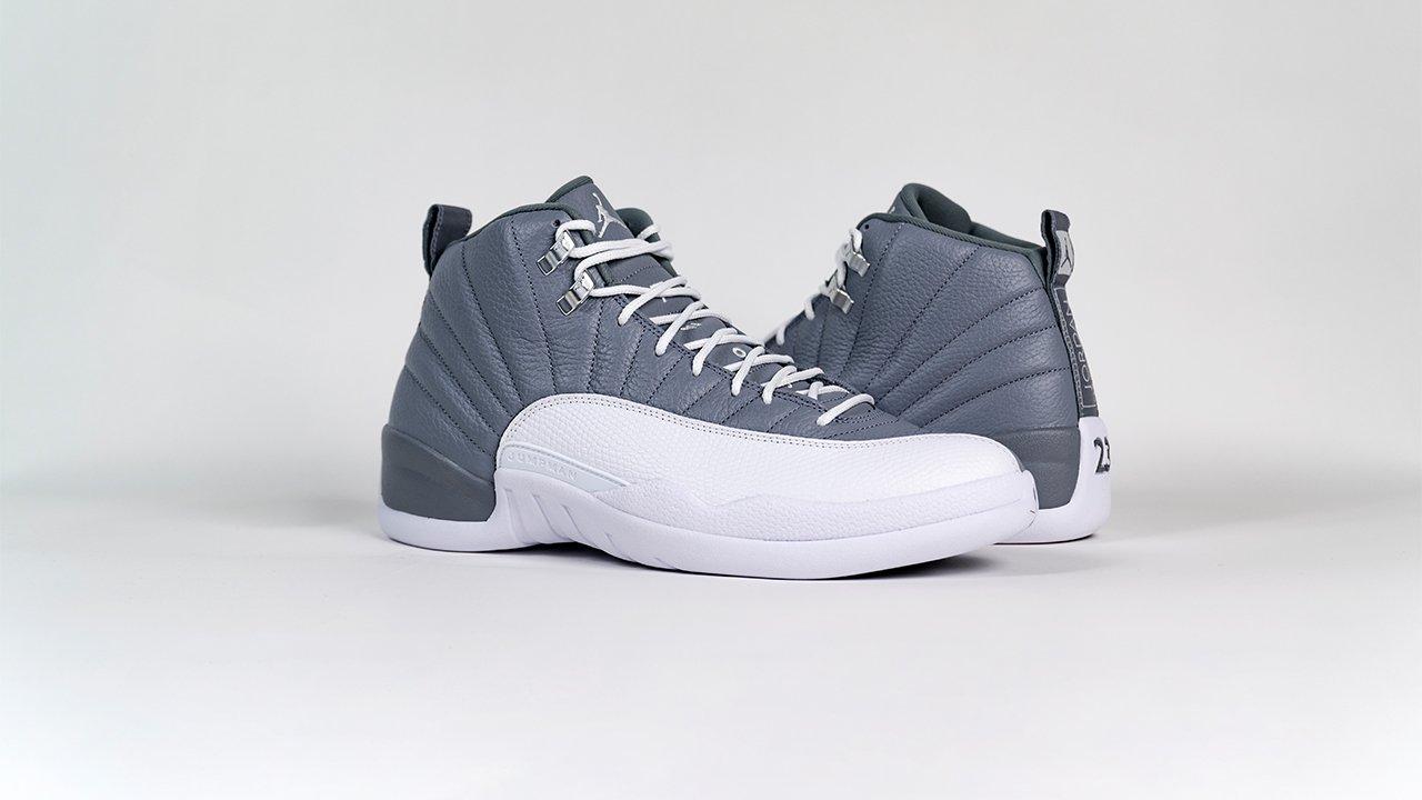 grey and white jordan retro